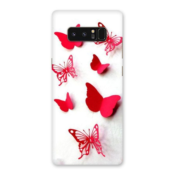 Red Butterflies Back Case for Galaxy Note 8