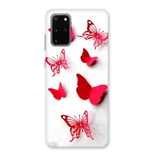 Red Butterflies Back Case for Galaxy S20 Plus