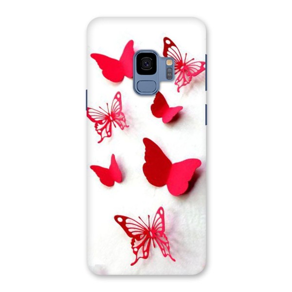 Red Butterflies Back Case for Galaxy S9