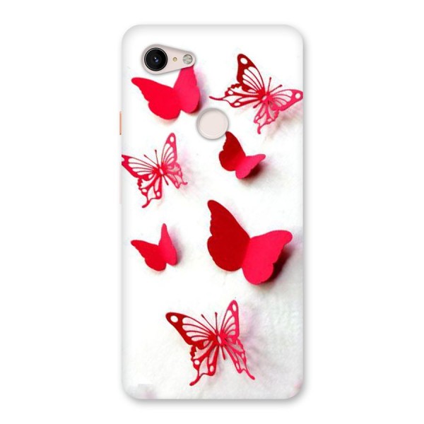 Red Butterflies Back Case for Google Pixel 3 XL