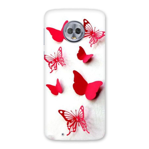 Red Butterflies Back Case for Moto G6