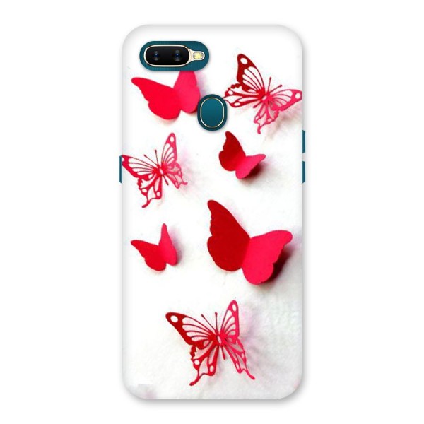 Red Butterflies Back Case for Oppo A7