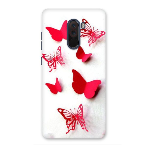 Red Butterflies Back Case for Poco F1