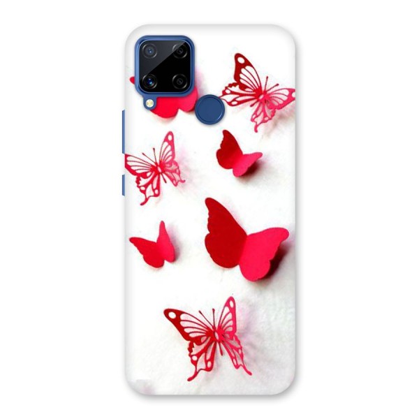 Red Butterflies Back Case for Realme C12