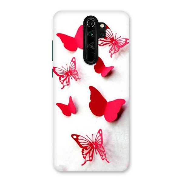 Red Butterflies Back Case for Redmi Note 8 Pro