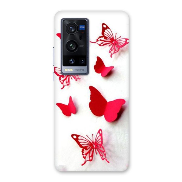 Red Butterflies Back Case for Vivo X60 Pro Plus