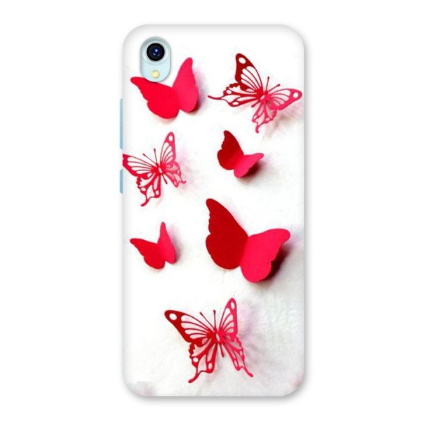 Red Butterflies Back Case for Vivo Y1s