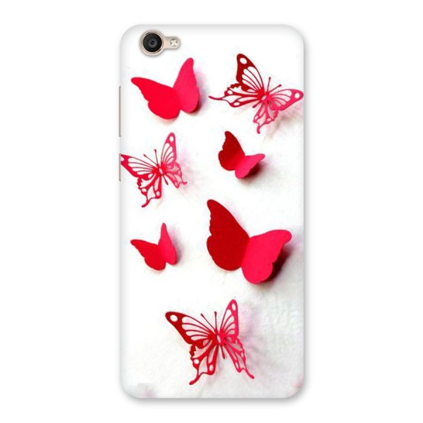 Red Butterflies Back Case for Vivo Y55s