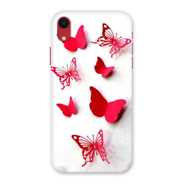 Red Butterflies Back Case for iPhone XR