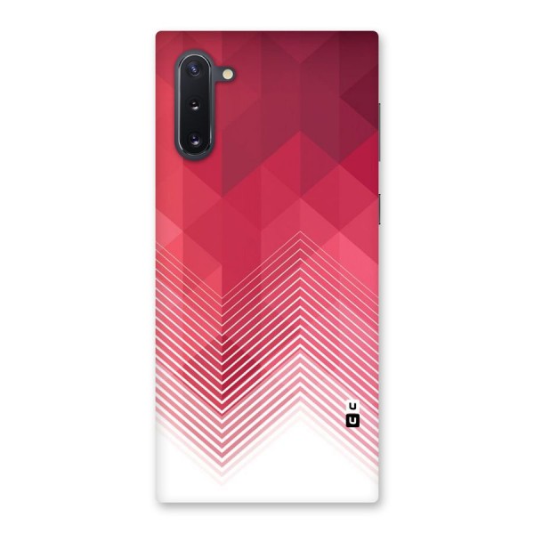 Red Chevron Abstract Back Case for Galaxy Note 10