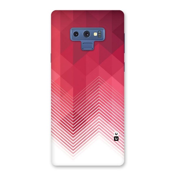 Red Chevron Abstract Back Case for Galaxy Note 9