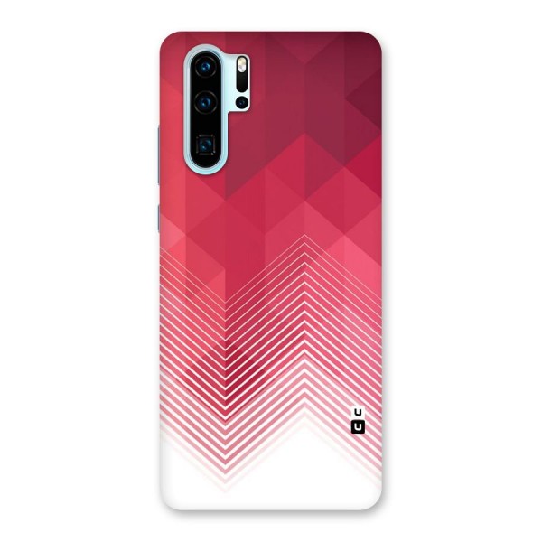 Red Chevron Abstract Back Case for Huawei P30 Pro