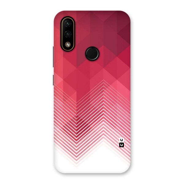 Red Chevron Abstract Back Case for Lenovo A6 Note