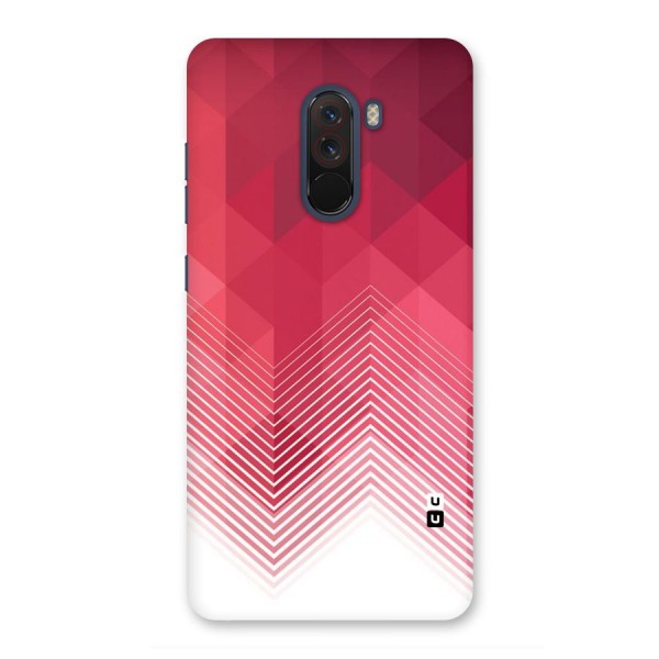 Red Chevron Abstract Back Case for Poco F1