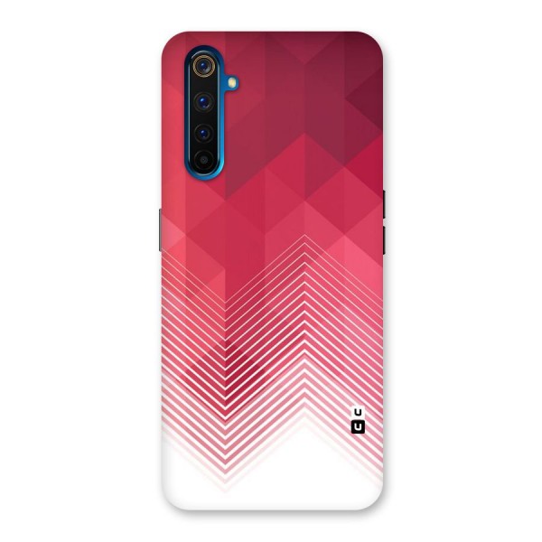 Red Chevron Abstract Back Case for Realme 6 Pro