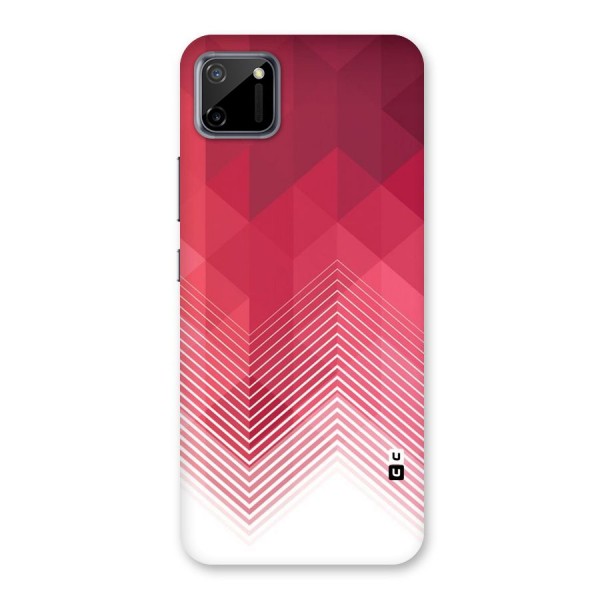 Red Chevron Abstract Back Case for Realme C11