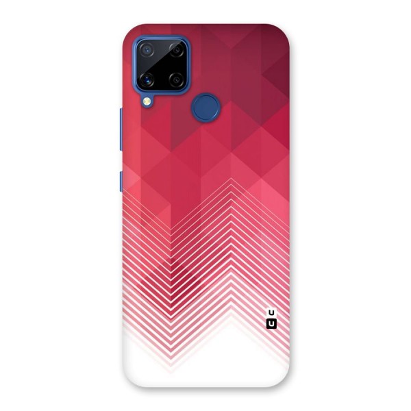 Red Chevron Abstract Back Case for Realme C12