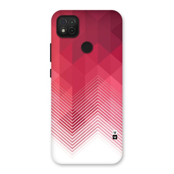 Red Chevron Abstract Back Case for Redmi 9C