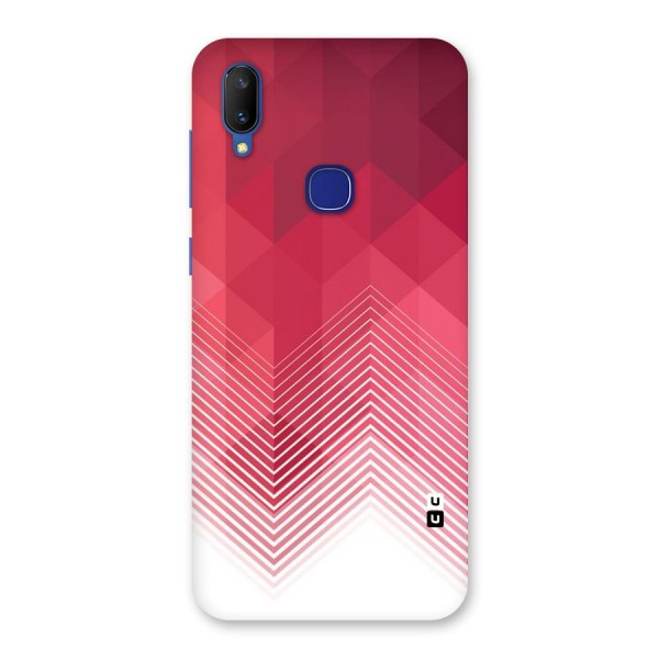 Red Chevron Abstract Back Case for Vivo V11