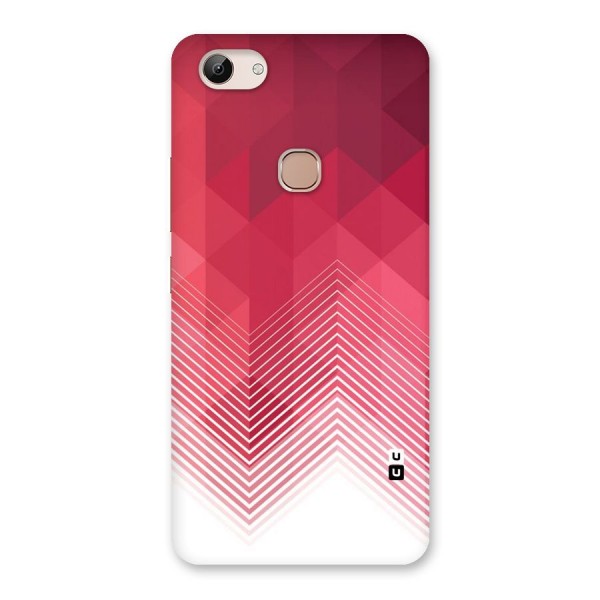 Red Chevron Abstract Back Case for Vivo Y83