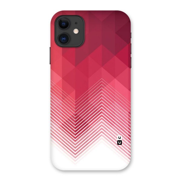 Red Chevron Abstract Back Case for iPhone 11