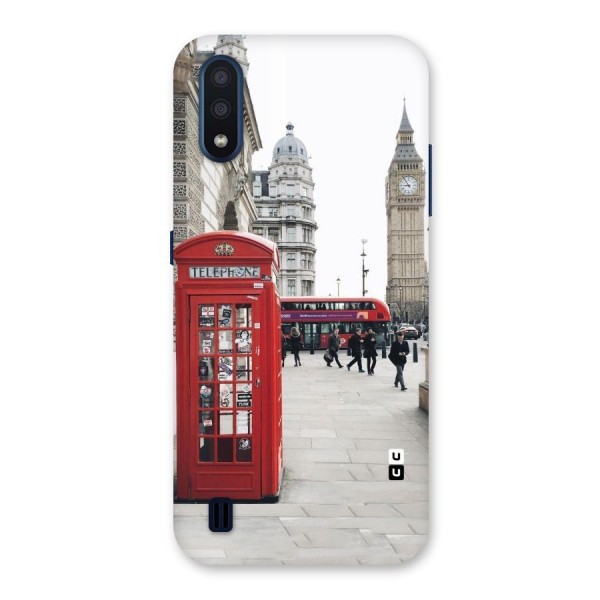 Red City Back Case for Galaxy M01