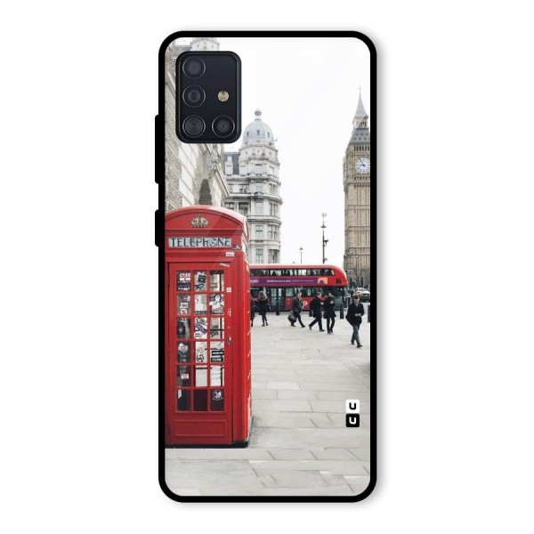 Red City Glass Back Case for Galaxy A51