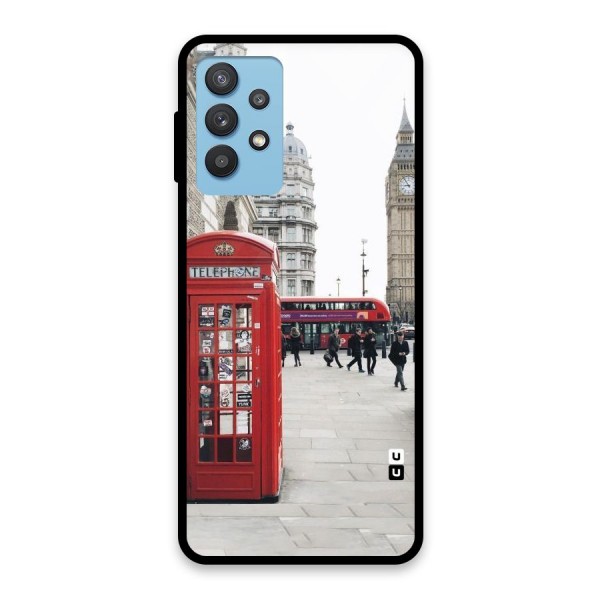 Red City Glass Back Case for Galaxy M32 5G