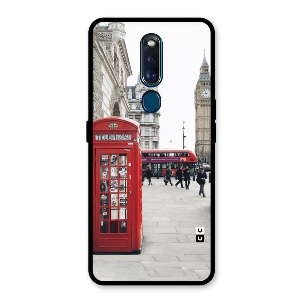 Red City Glass Back Case for Oppo F11 Pro