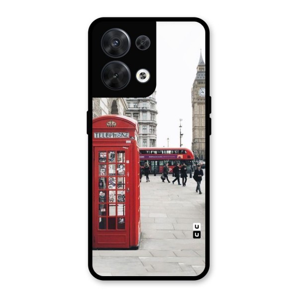 Red City Glass Back Case for Oppo Reno8 5G