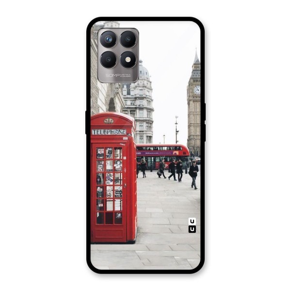 Red City Glass Back Case for Realme 8i