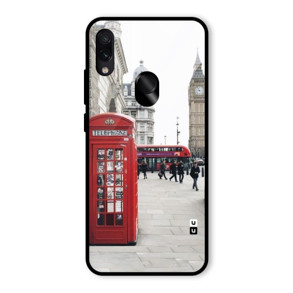 Red City Glass Back Case for Redmi Note 7