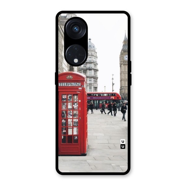 Red City Glass Back Case for Reno8 T 5G