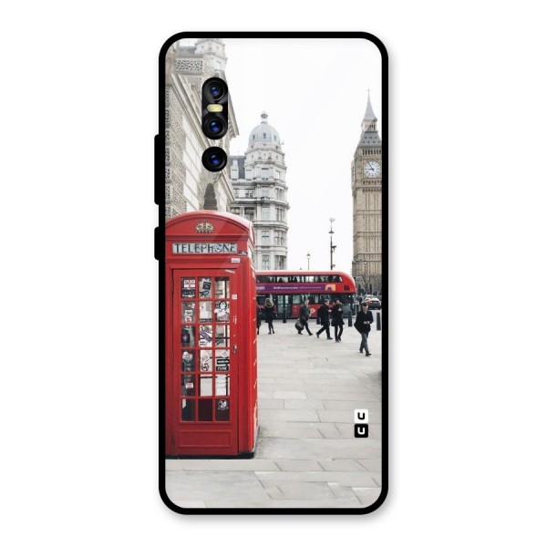 Red City Glass Back Case for Vivo V15 Pro