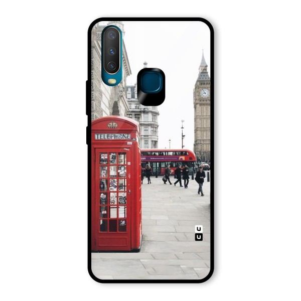 Red City Glass Back Case for Vivo Y12