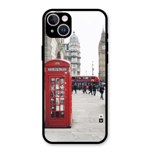 Red City Glass Back Case for iPhone 14 Plus