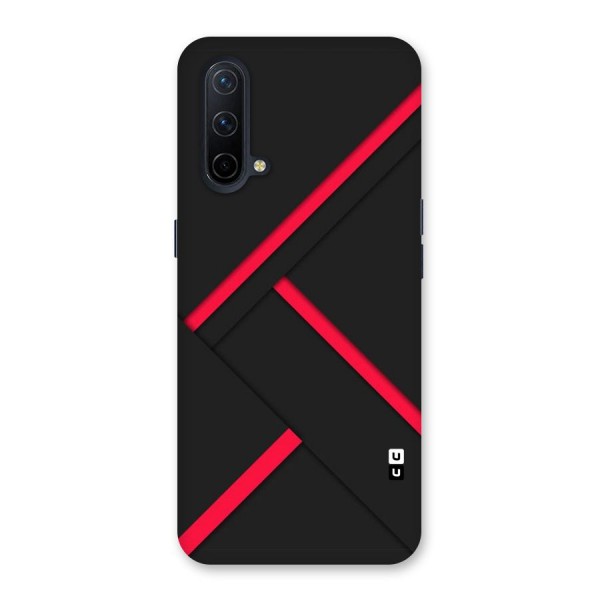Red Disort Stripes Back Case for OnePlus Nord CE 5G