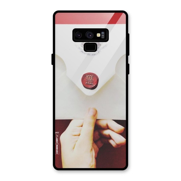 Red Envelope Glass Back Case for Galaxy Note 9