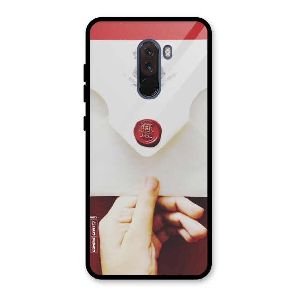 Red Envelope Glass Back Case for Poco F1