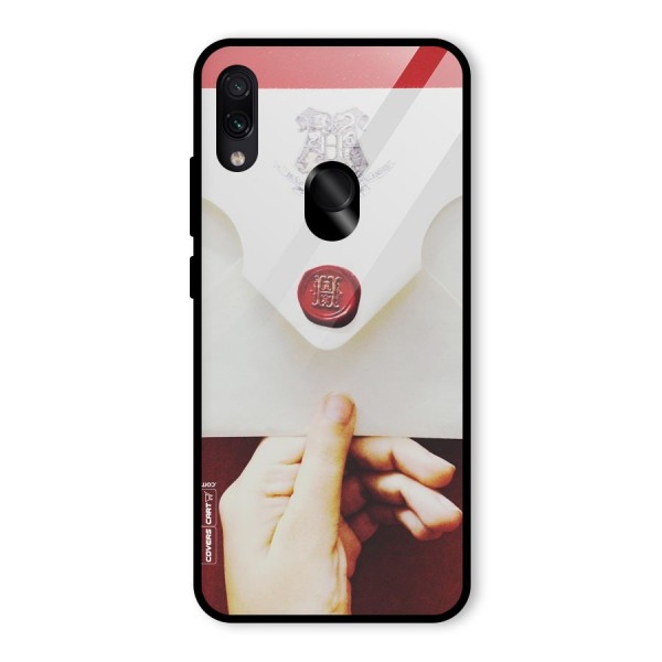 Red Envelope Glass Back Case for Redmi Note 7