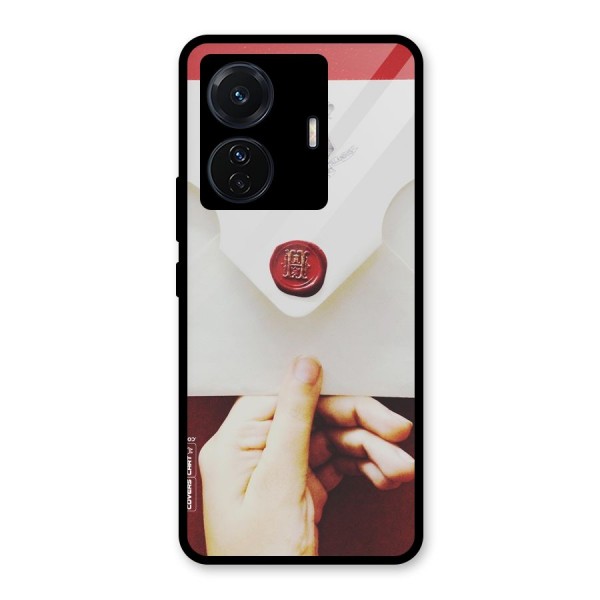 Red Envelope Glass Back Case for Vivo T1 Pro