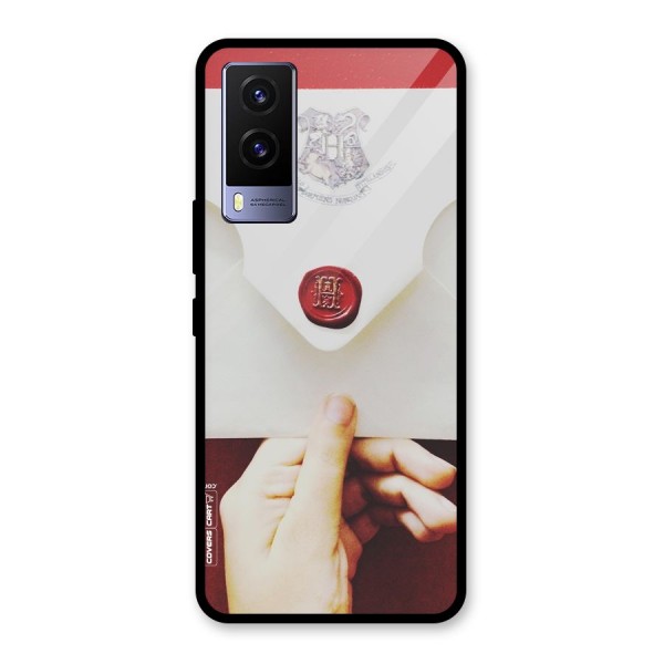 Red Envelope Glass Back Case for Vivo V21e 5G