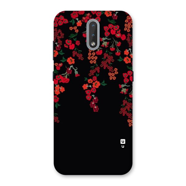 Red Floral Pattern Back Case for Nokia 2.3