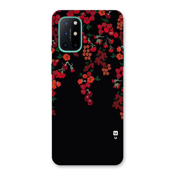 Red Floral Pattern Back Case for OnePlus 8T