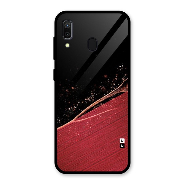 Red Flow Drops Glass Back Case for Galaxy A30