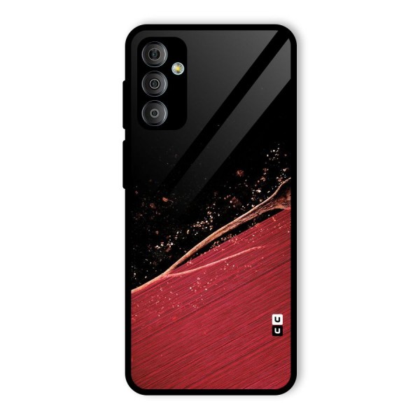 Red Flow Drops Glass Back Case for Galaxy F23