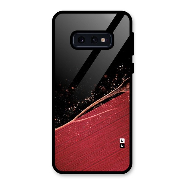 Red Flow Drops Glass Back Case for Galaxy S10e