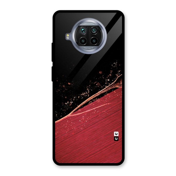 Red Flow Drops Glass Back Case for Mi 10i