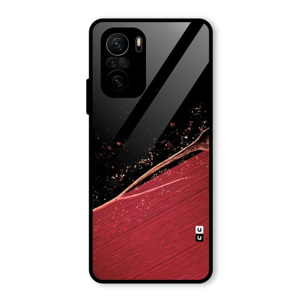 Red Flow Drops Glass Back Case for Mi 11x