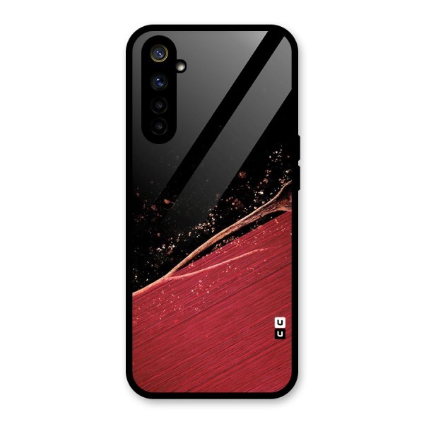 Red Flow Drops Glass Back Case for Realme 6